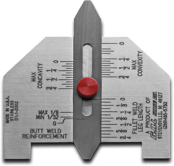 Automatic Weld Size Weld Gauge - For Accurate Calibration of Butt Fillet Type Welds