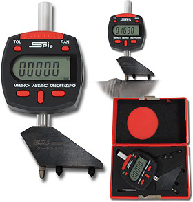 Digital Pit Depth Gauge w/Probes & Rods 1'' - 6''