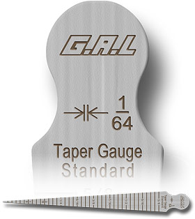 Cat # Sub 28A Taper Gauge - Markings on BOTH Sides