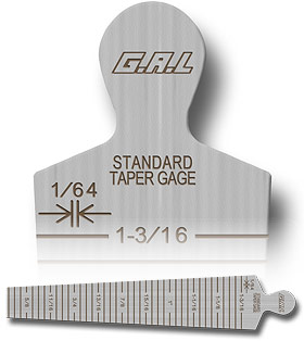 Cat # Sub 28B Taper Gauge - Markings on BOTH Sides