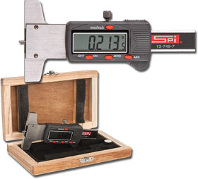thumbnail image 2 of SPI 11-200-3 Electronic Depth Gage – 0-1.2 Inch / 0-30mm, 2.36” Base Length 2 of 5